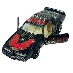 Yatming Black Bird Firebird Trans Am Vintage Diecast Car Vehicle Tan Interior